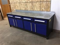 2020 86” Welding Table & Blue Steel-Top Work Bench 