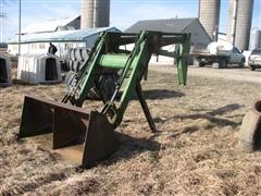 John Deere 245 Hydraulic Loader With Controls And Tractor Mounts 