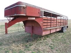 1978 Hanover 24' T/A Livestock Trailer 