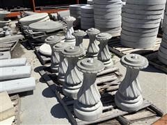 Concrete Formed Pedestal Picnic Tables 