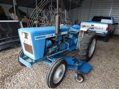 Ford 1600 A1012T Garden Tractor With Belly Mower 