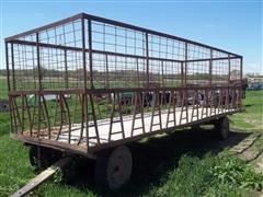 Steel 20' Hay Feeder Wagon 