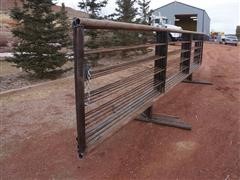 Freestanding 24' Long Panels 6' Gate On One Panel 