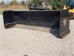 Quick Attach 10' Snow Pusher Skid Steer Attachment 