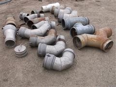 Irrigation Pipe Aluminum Elbows And Tees 