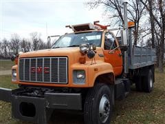 1993 GMC TOPKICK C7HO42 S/A Dump Truck W/Snow Plow 