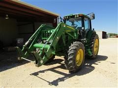 2011 John Deere 7330 Premium MFWD Tractor W/Loader 