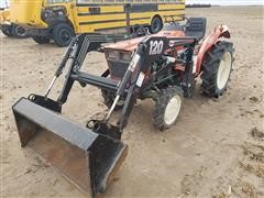 1984 Yanmar YM1720D MFWD Tractor With Loader 