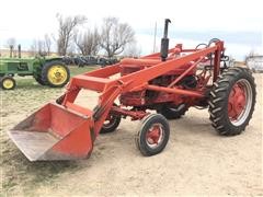 1942 Farmall M 2WD Tractor With Farmhand Loader & Attachments 