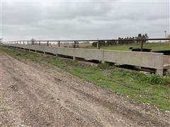 Concrete 8’ Feed Bunks W/Neck Rail 