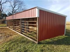Nielsen Welding & Construction Portable Cattle Shed With Working Facility/Calving Pens 
