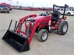 2017 Mahindra Max 26XL MFWD Compact Utility Tractor W/Loader 