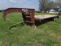 1996 Texas Goosenecks 30' T/A Flatbed Gooseneck Trailer 