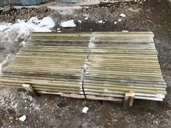 1 1/4" X 6" Long High Tensile Electric Fiberglass Fence Posts 