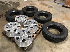 Dodge Alloy Rims w/ Firestone LT275/70R18 Tires 