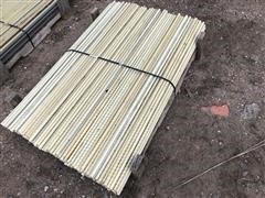 3/4" X 5' Long High Tensile Electric Fiberglass Fence Posts 
