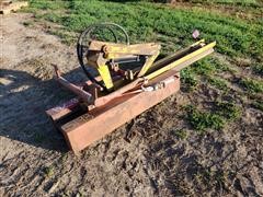 Tractor 3 Pt Hydraulic Operated Wooden Post Driver 