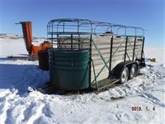 1959 Hale T/A Open Top Livestock Trailer 