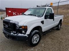 2009 Ford F250 Super Duty XL 4x4 Regular Cab Long Bed Pickup 