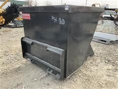 Tipping Dumpster Skid Steer Attachment 