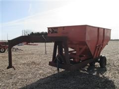 Harvest King Gravity Wagon On Homemade Trailer Frame 