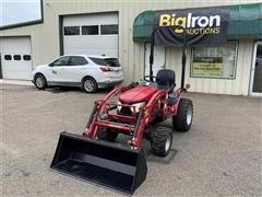 2017 Mahindra Emax 22G 4WD Compact Utility Tractor W/Loader 