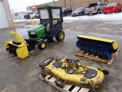 2006 John Deere X720 Ultimate 2WD Lawn Tractor W/Attachments 