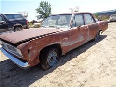 1969 Chrysler Plymouth Valiant 100 Car For Parts 