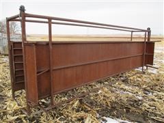 Shop Built 20' Adjustable Reversible Steel Cattle Alley 