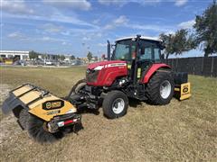 2022 Massey Ferguson 4607M 2WD Tractor W/Broom 