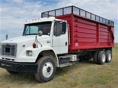 2001 Freightliner FL106 T/A Silage/Grain Truck W/Aulick 2167 Box 