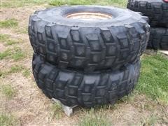 Michelin Heavy Duty Military 16.00 - R 20 XL 26 Ply Tires 8 Bolt Irrigation Rims 