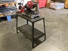 Milwaukee Chop Saw On Stand 