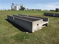 4 Concrete Feed Bunks, 3 Open-Ended, 1 w/ Closed End 