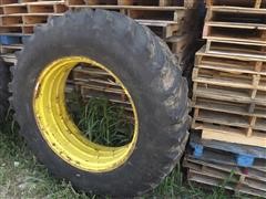 Goodyear Tractor Tire & John Deere Rim 