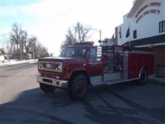 1990 Chevrolet C-70 Fire Pumper/Tanker Truck 