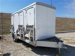 2011 Wells Cargo WC16 Comfort Elite III 3-Stall Mobile Restroom T/A Trailer 