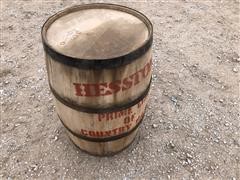 Hesston Whiskey Barrel Deal Promo Display 