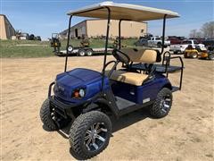 2019 E-Z-GO EXPRESS S4 Blue High Output Off-Highway Golf Cart 