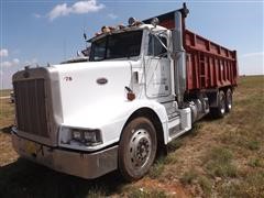 1988 Peterbilt 377 T/A Truck W/Morlang Manure Spreader 