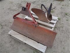 Sears Roebuck 3-Pt 10" 1 Bottom Plow & Speeco 48" 3-Pt Blade 