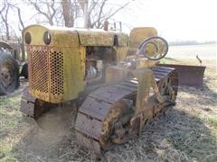 1957 Oliver OC4 Crawler Tractor W/Dozer Blade 