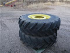 John Deere/Michelin 420/90R30 MFD Front Tires & Rims 