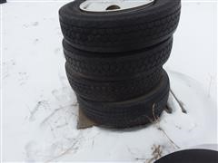 Bridgestone 285/75R24.5 14 Ply Tires On Steel Wheels 