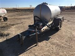 1000 Gal Stainless Steel Tank T/A Trailer 