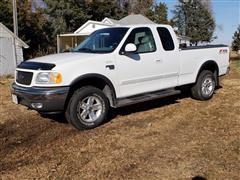 2002 Ford F150 4 Door Extended Cab 4x4 Pickup 