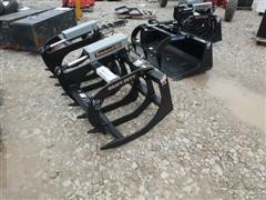 Unused 2014 Tomahawk 72" Heavy Duty Brush Grapple Skid Steer Attachment 