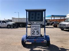 Precision Solar Controls Trailer-Mounted Speed Awareness Monitor 