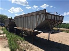 1974 And 1973 Fruehauf And Merritt Grain Trailers 