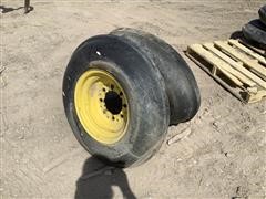 16x5.50F Rims W/Firestone 7.50-16 Tires 